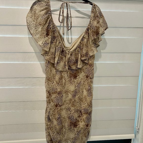 EUC Dolls Kill - Lioness Another Life Leopard Dress - Large Size - Picture 2 of 4